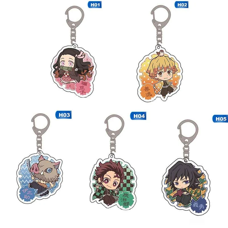 Аниме демон убийца Kimetsu No Yaiba брелок Kamado Tanjirou Nezuko Agatsuma Zenitsu Rengoku Kyoujurou милый