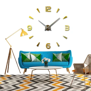 

Acrylic Wall Clock Decoration Modern Design Portable for Home Bedroom Office PAK55