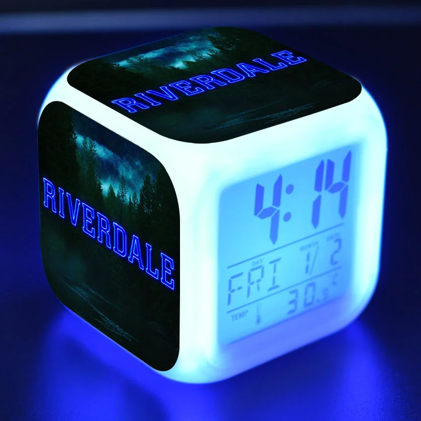 8 Ривердейл мультяшный будильник детские игрушки Led reloj будильник, цифровой Электронные часы с будильником wake up light table reveil wekker - Цвет: 8