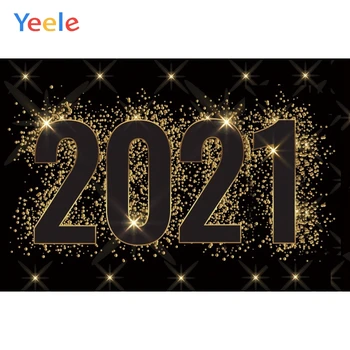 

Christmas 2021 Happy New Year Glitter Light Brokeh Starry Night Backdrop Photography Background For Photo Studio Photophone