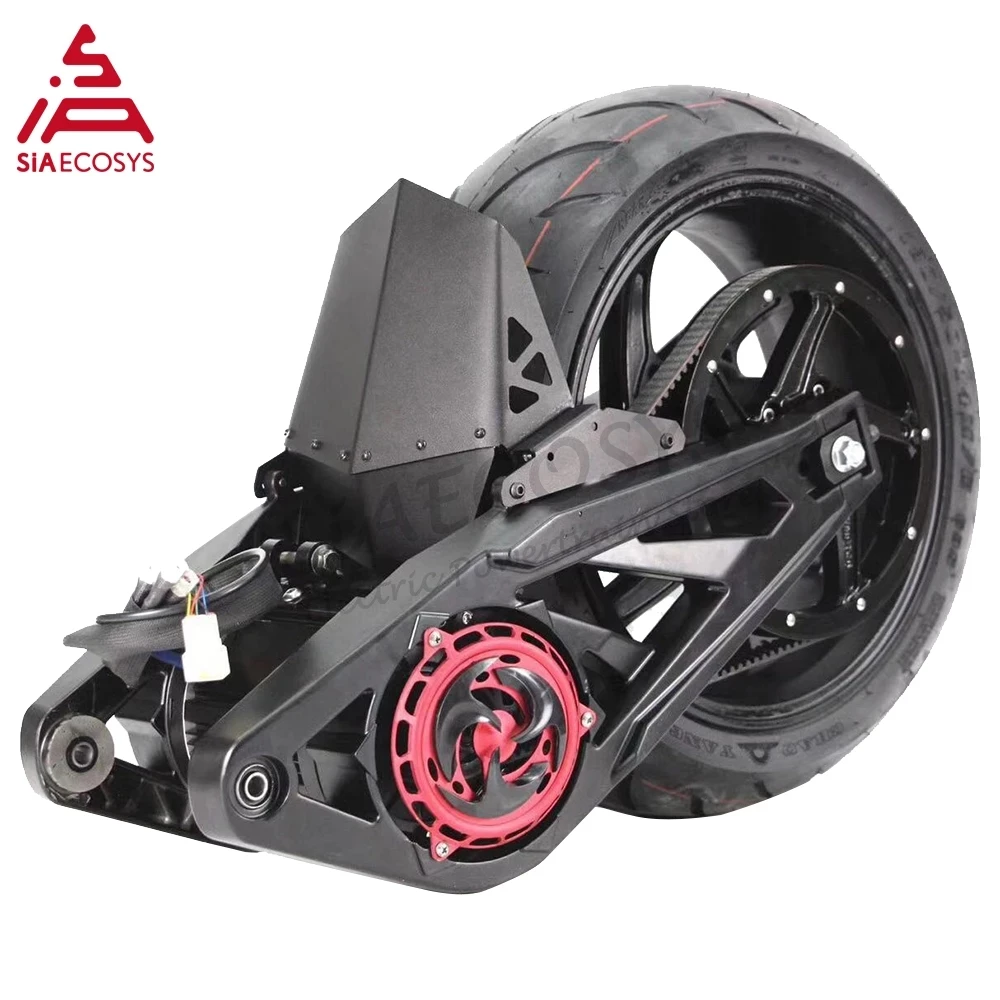 QSMOTOR/SIAECOSYS 14 x 6.0inch 3000W Rated 6000W Continous 138 Mid Drive Motor Kits Assembly 72V 100KPH for Big Electric Scooter |