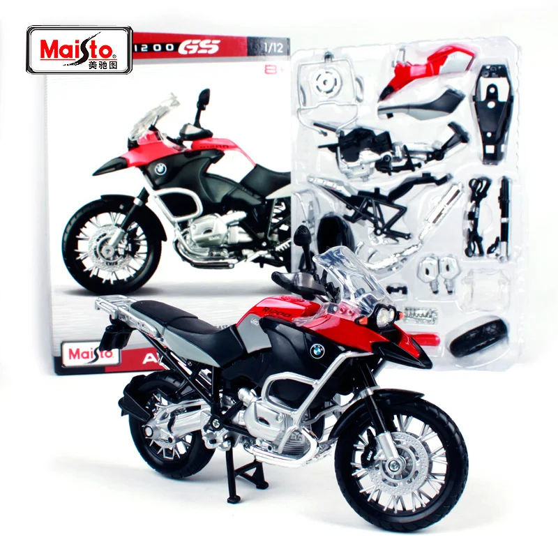 Комплект моделей для мотоцикла Maisto 1:12 BMW R 1200 GS в сборе самостоятельной сборки