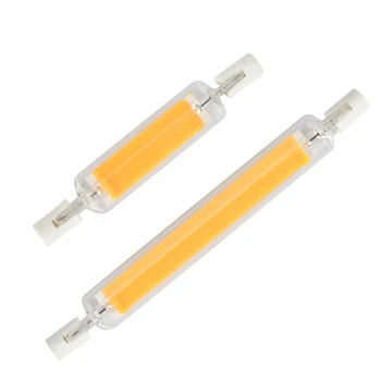 

R7S LED 118mm 78mm Dimmable COB Lamp Bulb Glass Tube 15W 30W 40W 50W Replace Halogen Lamp Light AC 110V 220V 230V R7S Spotlight