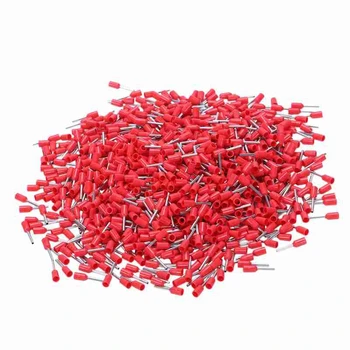 

AWG 22 Wire Copper Crimp Insulated Pin End Ferrules Terminal 1000 Pcs Red