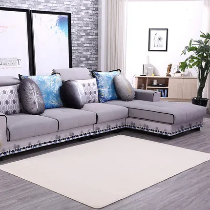 Beige Zeegle качественный Противоскользящий ковер для гостиной коралловый флис мягкая пена с эффектом памяти впитывающие отходы коврики для детской комнаты Противоскользящий коврик - Цвет: Beige