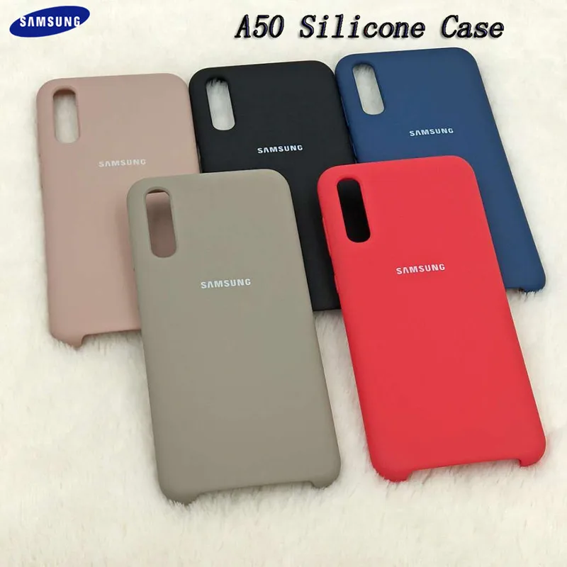 

Original Samsung Galaxy A50 Silicone Case Soft TPU Cover For Samsung A50 2019 A505 A505F SM-A505F mobile phone case cover & logo