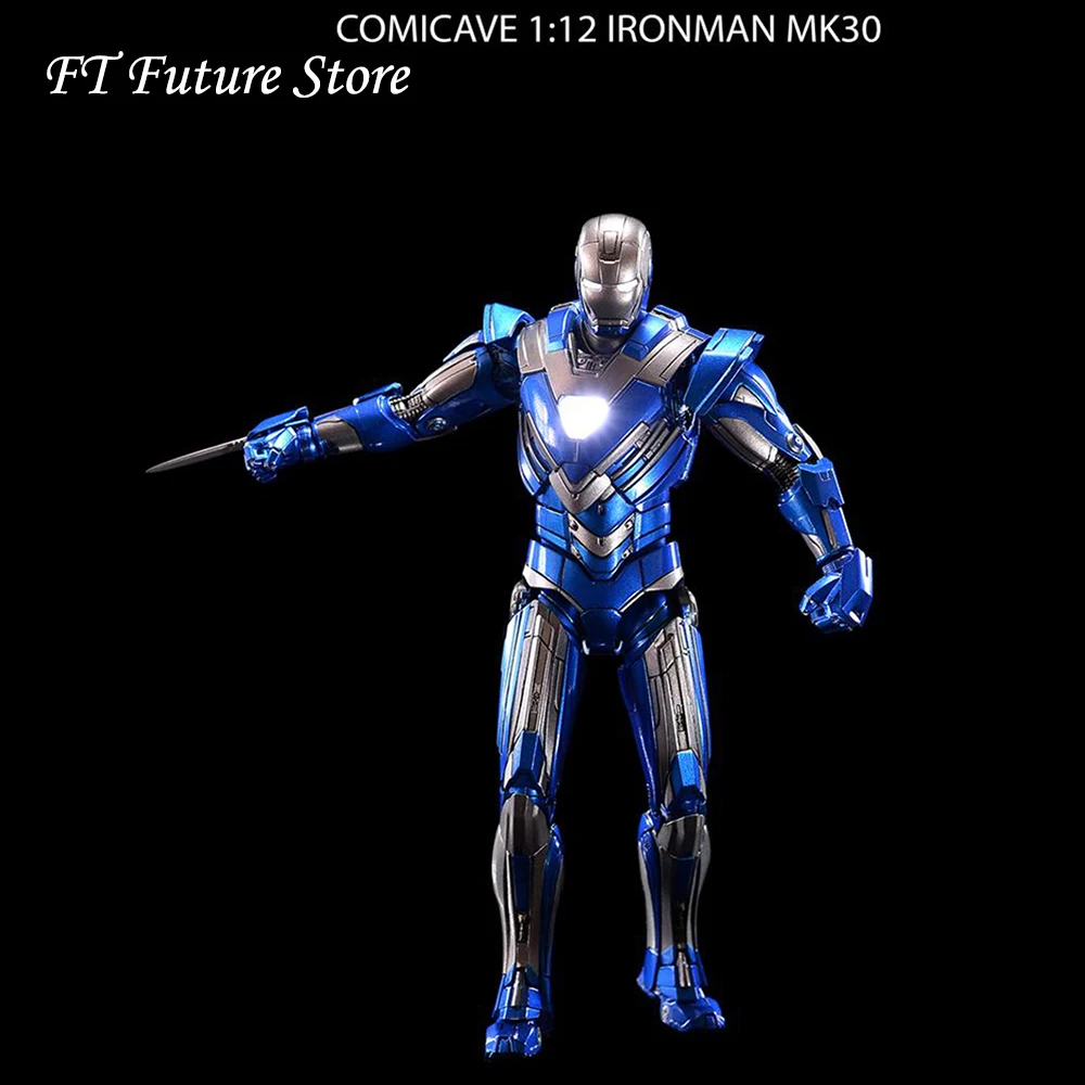Comicave Studios 1//12 Diecast Iron Man MK30 Blue Figure Model Toy Collection