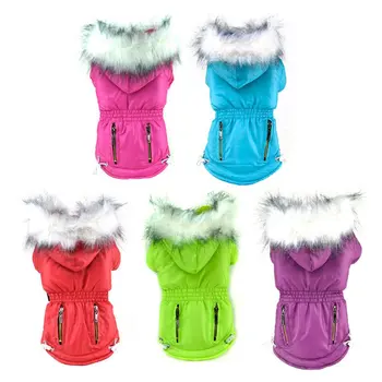 

Winter Dog Clothes Warm Hooded Puppy Dog Cat Coat Jackets Pet Down Parkas Chihuahua Pug French Bulldog Clothing For Small Dogs