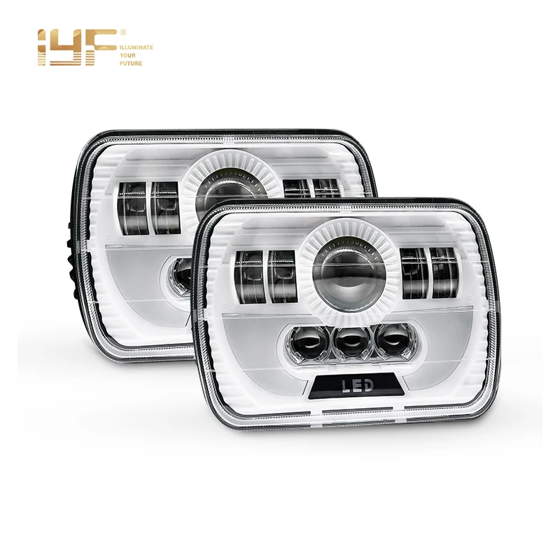12V 24V 36V 7x6 5x7 дюймов светодиодный фары Hi/ближнего и дальнего света моря луч для Jeep