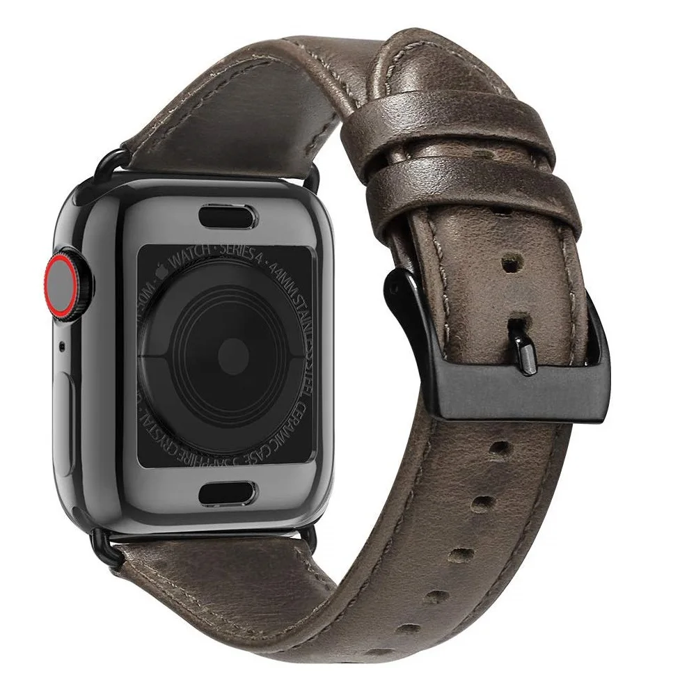 Кожаный ремешок correa cinturino для apple watch 44 мм, чехол для iWatch apple watch Series 4 5, ремешок 40 мм, ремешок на руку