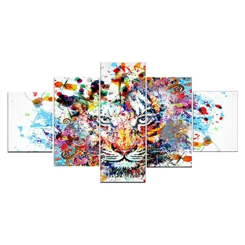 

5 Pcs,5D,Diy,Diamond Painting Tiger Animal,Diamond Picture,Stitch Cross,Full Square Diamond Embroidery,Diamond Mosaic,Needlework