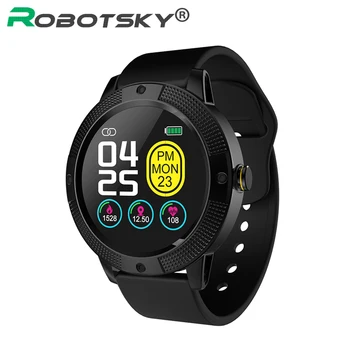 

Robotsky Smart Watch Women IP67 Waterproof Full Touch Screen Smartwatch Heart Rate Monitor for Huawei Samsuang Watch YH2