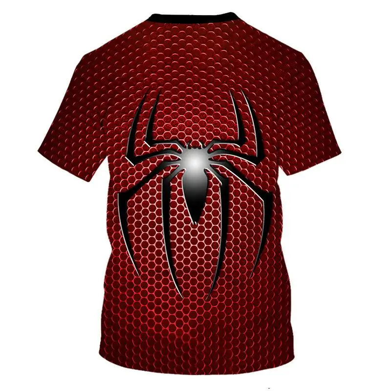 nueva pelcula Человек-паук 3D impresin camiseta nio camisa fresca camiseta ropa para nios corto manga