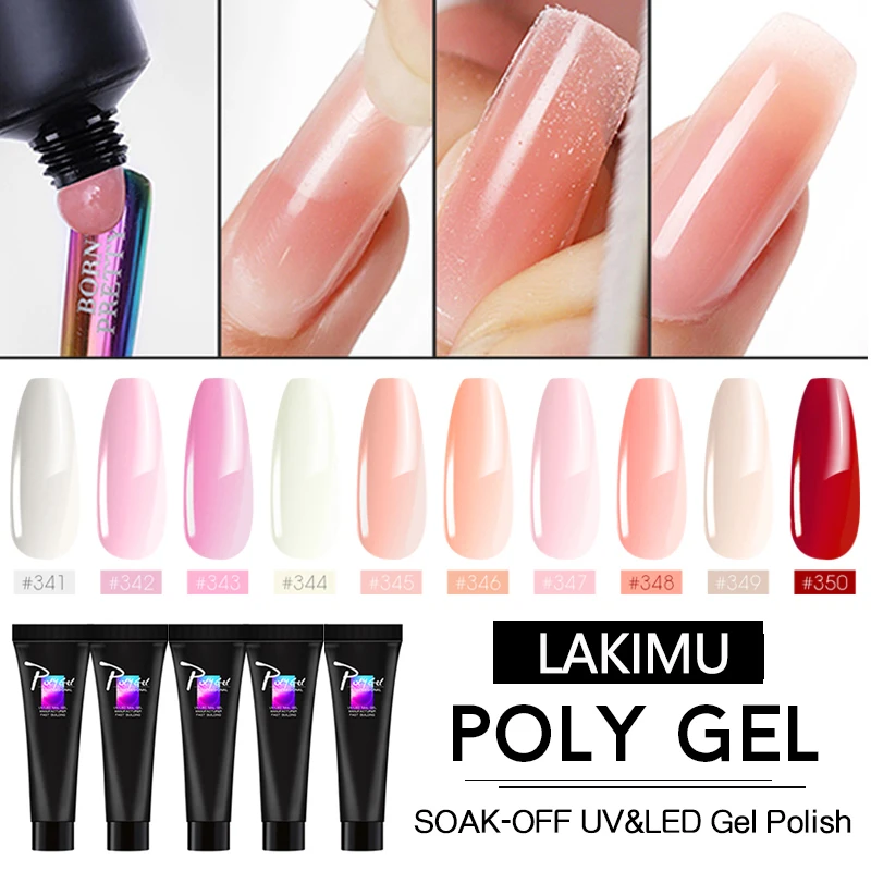 Crystal Nail kit Builder Extend polygel Polish Varnish For Extension UVGel LED Sculpting Building Polygel Lacquer Manicure | Красота и