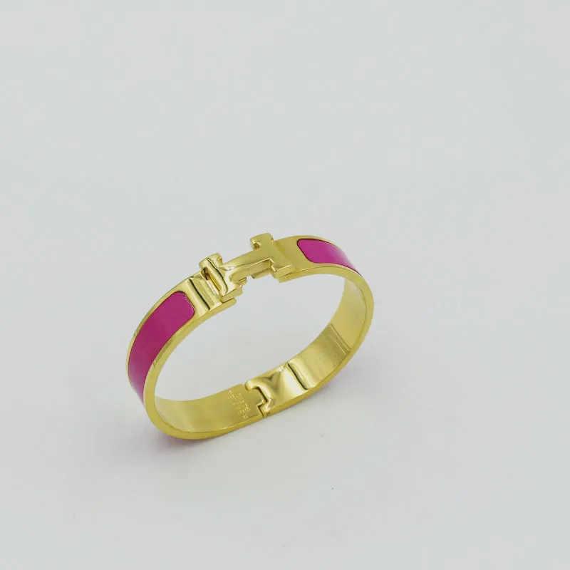 Горячая звезды же HH эмаль титановая сталь розовое золото браслет, INS Explosion