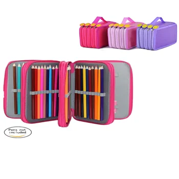 

4 layer Oxford School Pencil Case Kawaii 72 Holes Penalty Pencilcase Large Pen Bag Box Multi Kids Multifunction Stationery Pouch