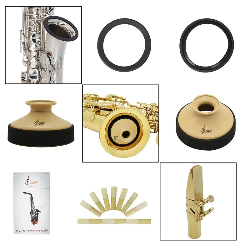 Альтсаксофон, саксофон, набор аксессуаров Reeds+ Репетиционная сурдина+ кольцо глушителя для начинающих саксофонов