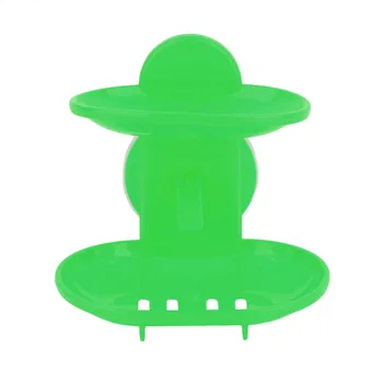 

Double Sucker Soap Box Hot wander Creative Double Layers Soap Box Bathroom Soap Dish Sucker Holder Container Drain and Trace