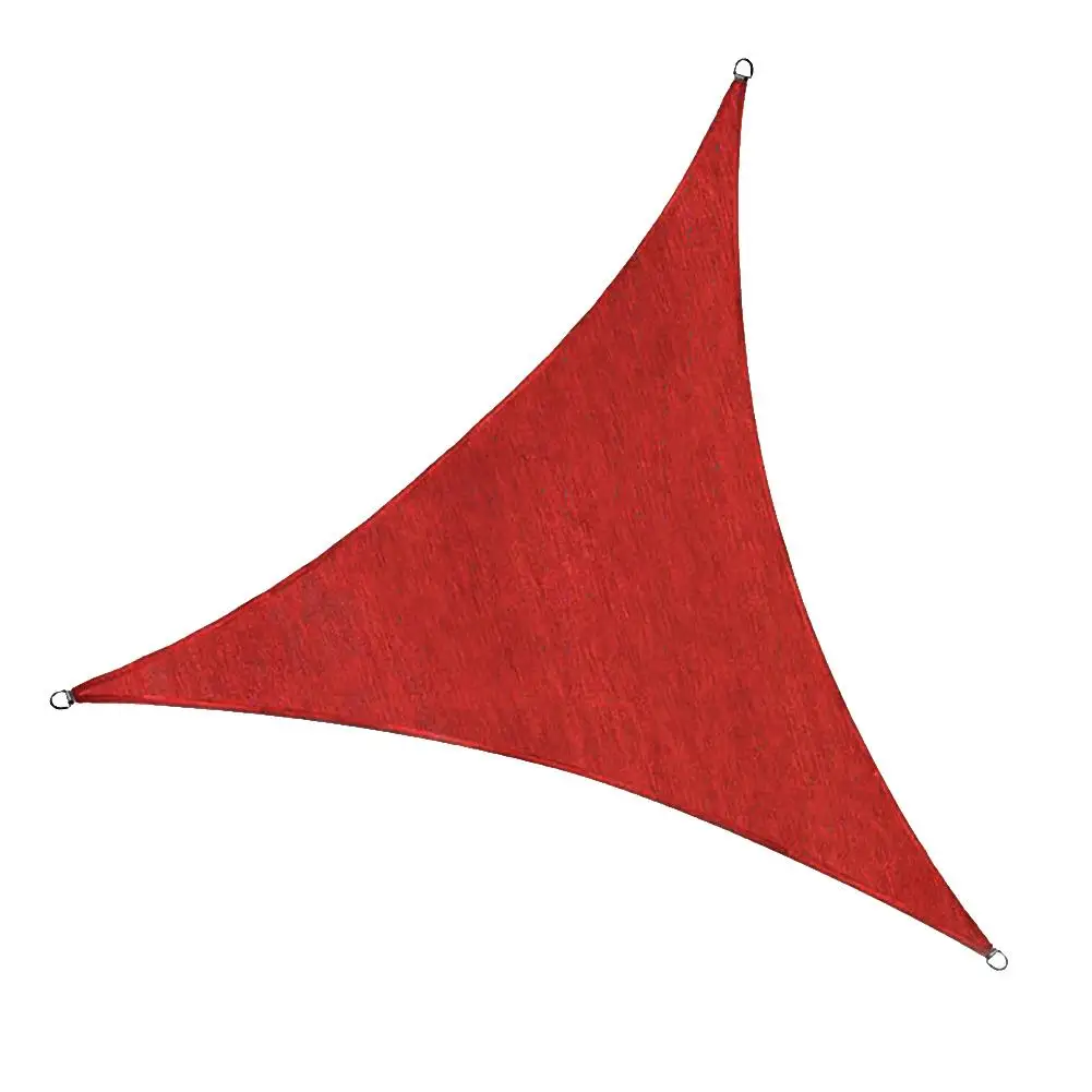 Спорт на открытом воздухе Кемпинг Тент переносная палатка солнцезащитный тент водонепроницаемый складной Треугольник УФ защитное затенение парус Патио Сад - Цвет: 3.7x3.7x3.7m red
