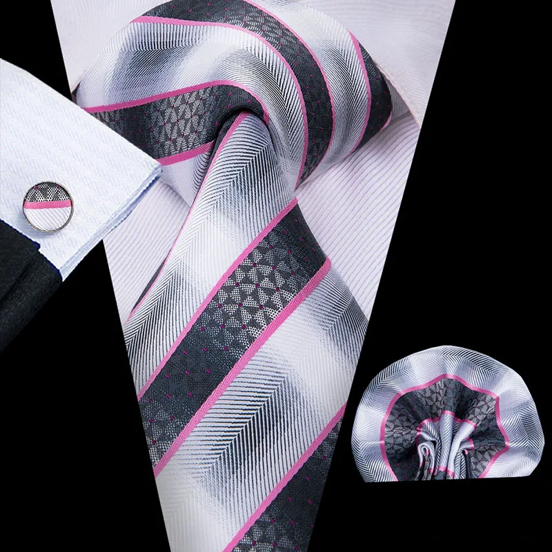 SN-1641 Hi-Tie Модные синие шелковые галстуки для мужчин Пейсли и полоса шеи галстук платок набор запонок для мужчин костюм деловой свадьбы - Цвет: SN-3016