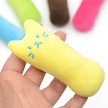 

15Pcs Creative Cute Cartoon Thumb Pillow Scratch Cat Chew Catnip Toy Teeth Grind
