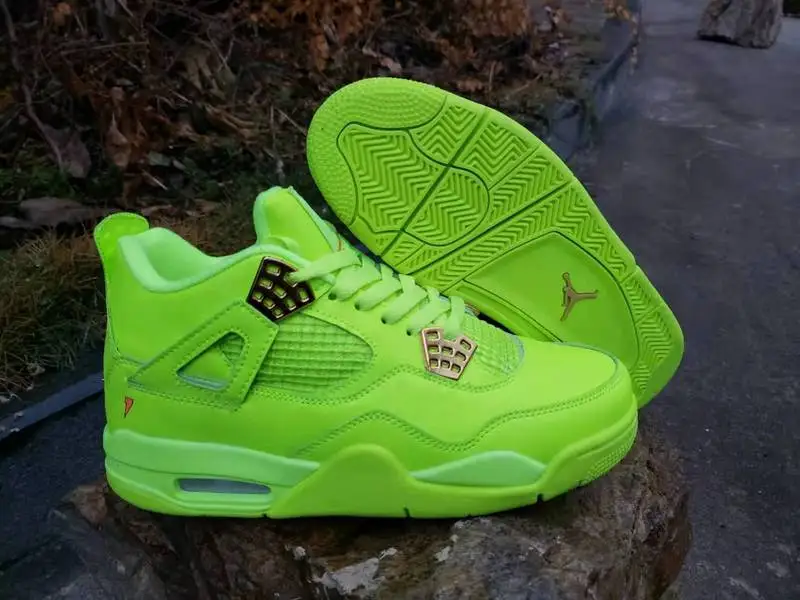 308497-120 Новинка,, Jordan 4, Ретро стиль, мужская обувь, Баскетбольная обувь, кроссовки, желтый цвет, AJ4, спортивная обувь, 308497-123 - Цвет: 308497-120