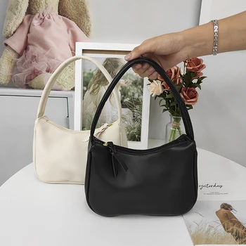 

Retro Shoulder Bag Vintage Handbag Hobos Bag for Women PU Leather Female Baguette Bag Small Bag Bolsa Bolsa Feminina 2020