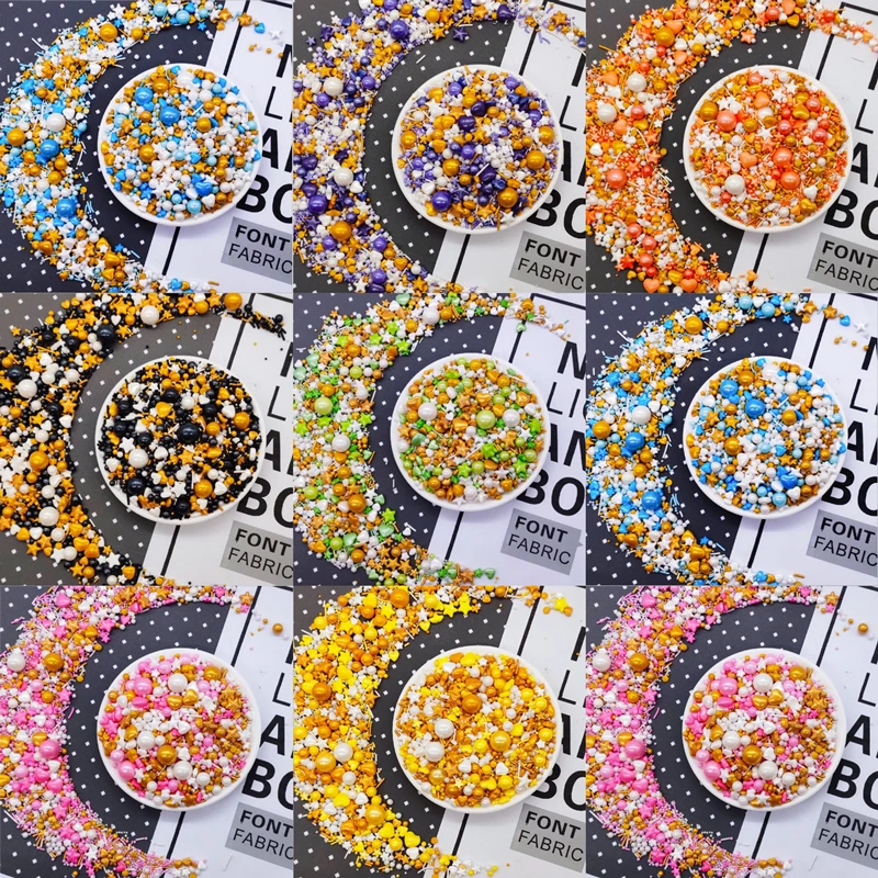 Edible Colored Pearl Sugar Ball Beads DIY Birthday Cake Bread Decoration Multi-color Optional Baking Materials | Дом и сад