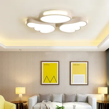

Nordic energy-saving led creative shaped hall living room lamp Simple modern home wrought iron acrylic ceiling lamp