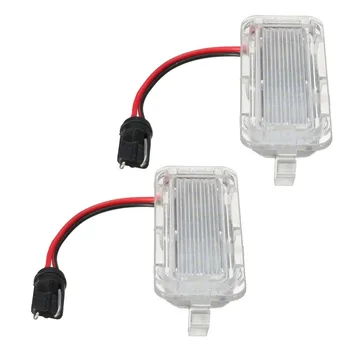 

2 Pcs LED Rear Number License Plate Light Number Plate Lamp Bright White For Ford For Fiesta For Focus For Kuga For Mondeo