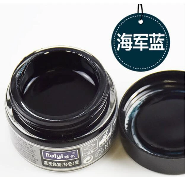 navy blue Натуральная кожа краска для обуви сумка для одежды диван окрашивание краски агент ремонт царапин ремонт pastee 30 мл/бутылки инструменты - Цвет: navy blue