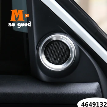 

For Honda Civic 10th 2016-2018 accessories Car styling ABS Chrome Car small horn circle cover trim