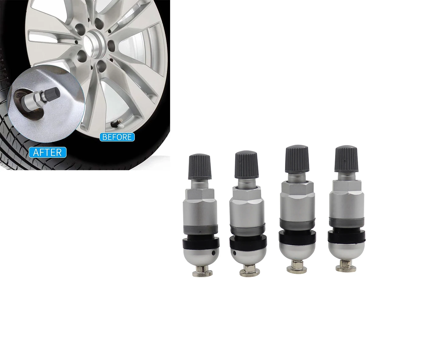 4 шт. сплав blast-proof TPMS система контроля давления в шинах бескамерный клапан для Mini