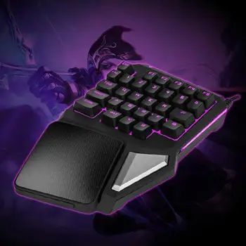 

Programmable Keys Delux T9 Pro Keypad Single Handed Game Keyboard One Hand Keypa R9CB