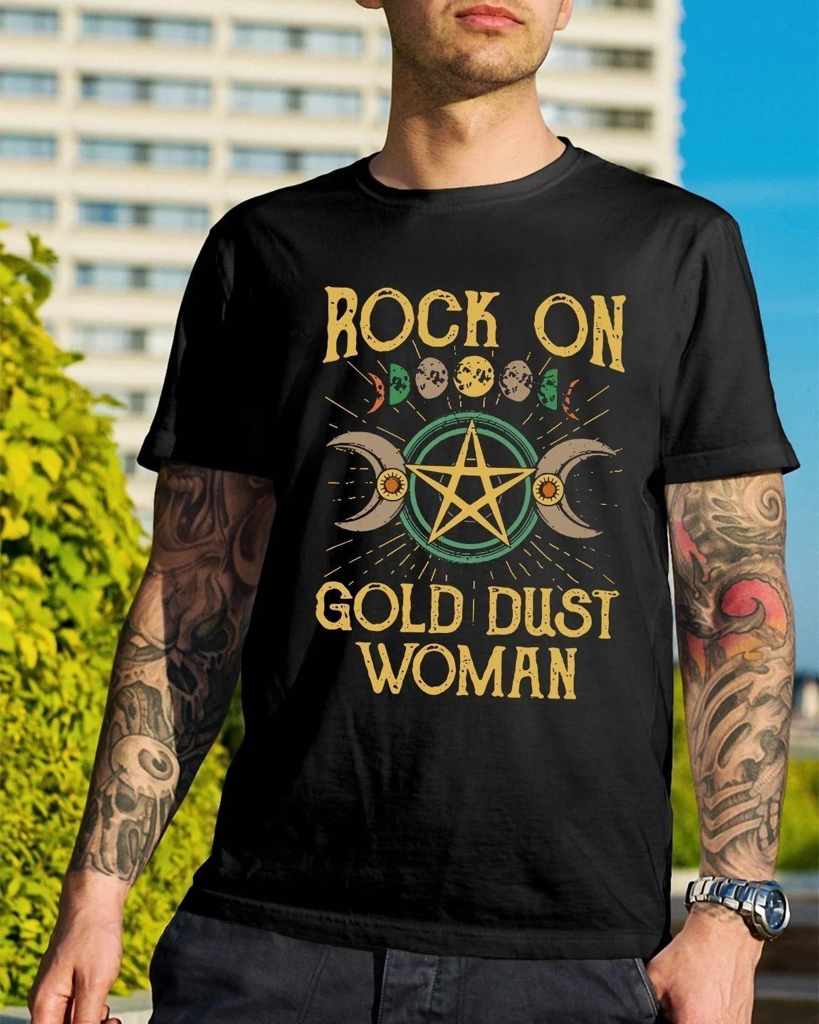 Stevie Nicks - GOLD DUST WOMAN - Lyrics Men's T-Shirt