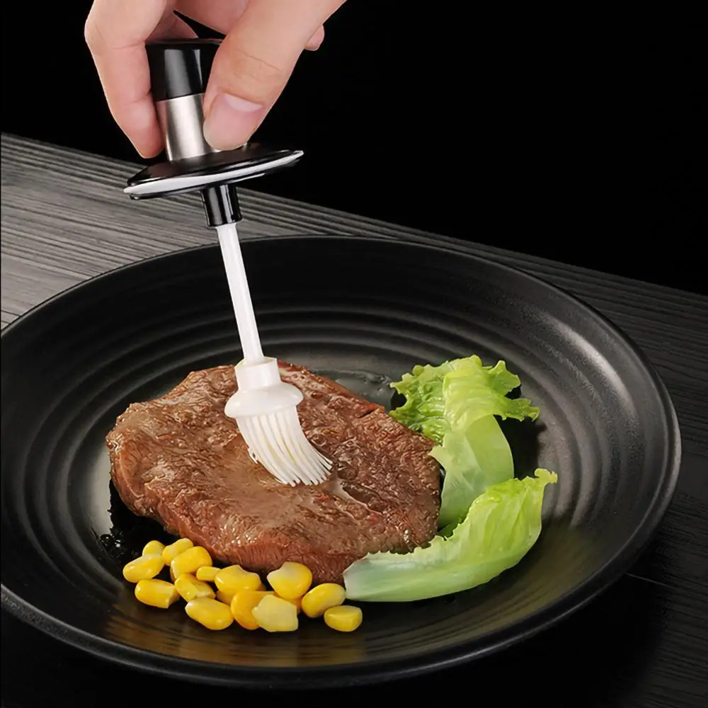 유리 조미료 탱크 주방 양념 키트 병 후추 숟가락 조미료 항아리 오일 브러시 꿀 컨테이너 식품 저장 용기