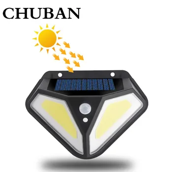 

CHUBAN LED Outdoor Solar Garden Lights Outdoor Path Lighting Garage House Wall Light PIR Motion Sensor Pathway Light