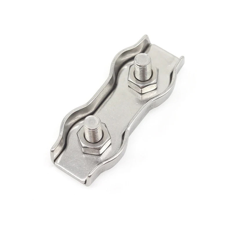 (20 pcs to 1 pcs) M2 M10 Wire Rope Clip 304 Stainless Steel duplex