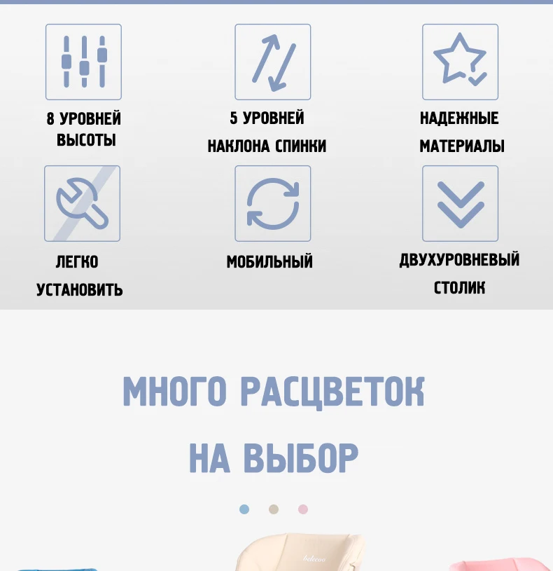 Belecoo детский стул складной многофункциональный портативный детский стол сиденье