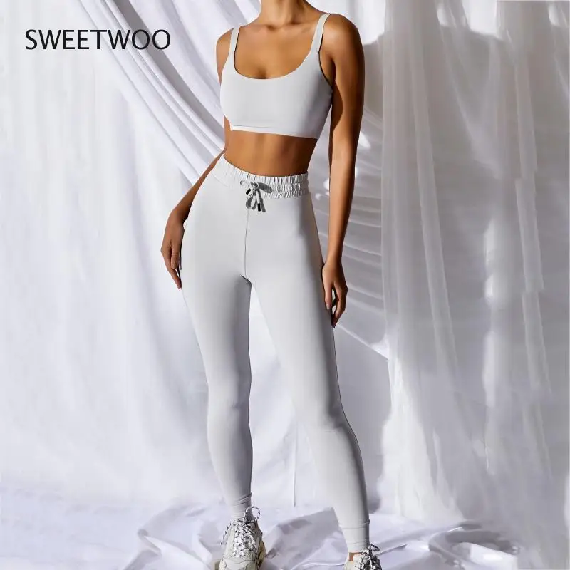 2020 Summer New Sportswear Women's Casual Sports Fashion Camisole Trousers Two-Piece Suit