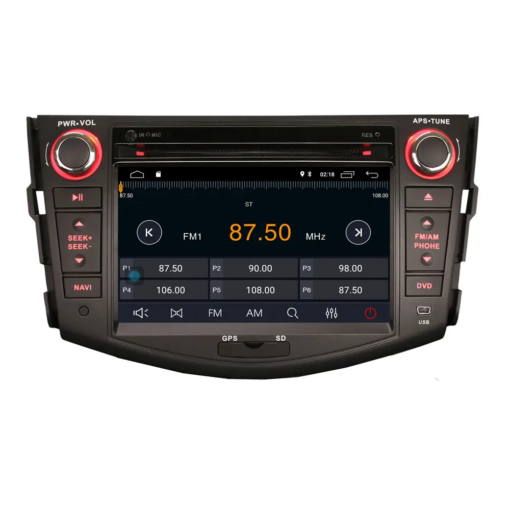 CarExc Android 9,0 автомобильный Muiltmedia плеер с CarPlay для Toyota RAV4 2006 2007 2008 2009-2012 с автомобильным gps навигационной системой