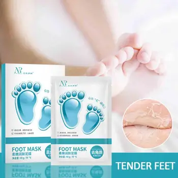 

2pc=1pair Exfoliating Foot Mask Pedicure Socks Exfoliation for Feet Mask Remove Dead Skin Heels Foot Peeling Mask for Legs TSLM1