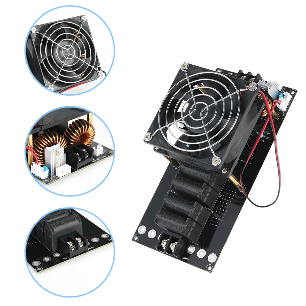 

Hot DC12-40V 1000W 20A ZVS Induction Heating Board Module Heater DIY Kit + Heating Coil
