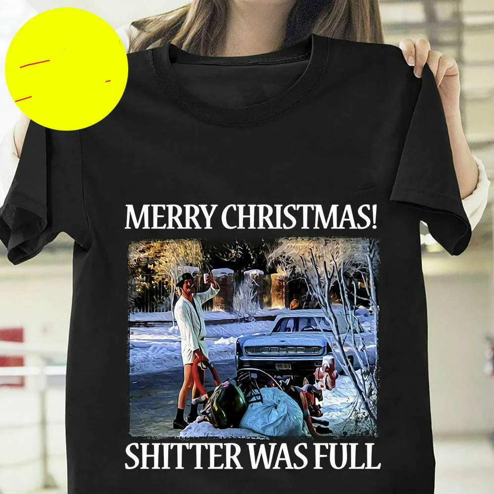 National Lampoon's merry Christmas Vacation Shitter Was Full Cotton Men T Shirt S-3XL | Мужская одежда