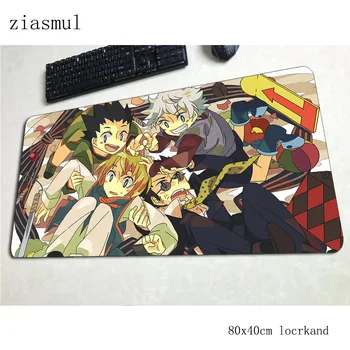 

hunterxhunter mouse pad 80x40cm gaming mousepad anime big office notbook desk mat Halloween Gift padmouse games pc gamer mats