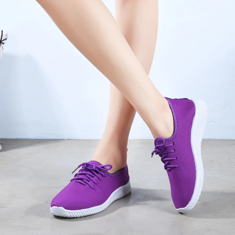 Tenis feminino/Новинка года; Женская теннисная обувь; кроссовки для прогулок; спортивная обувь; Цвет фиолетовый, красный; Tenis Para mujer; женская обувь