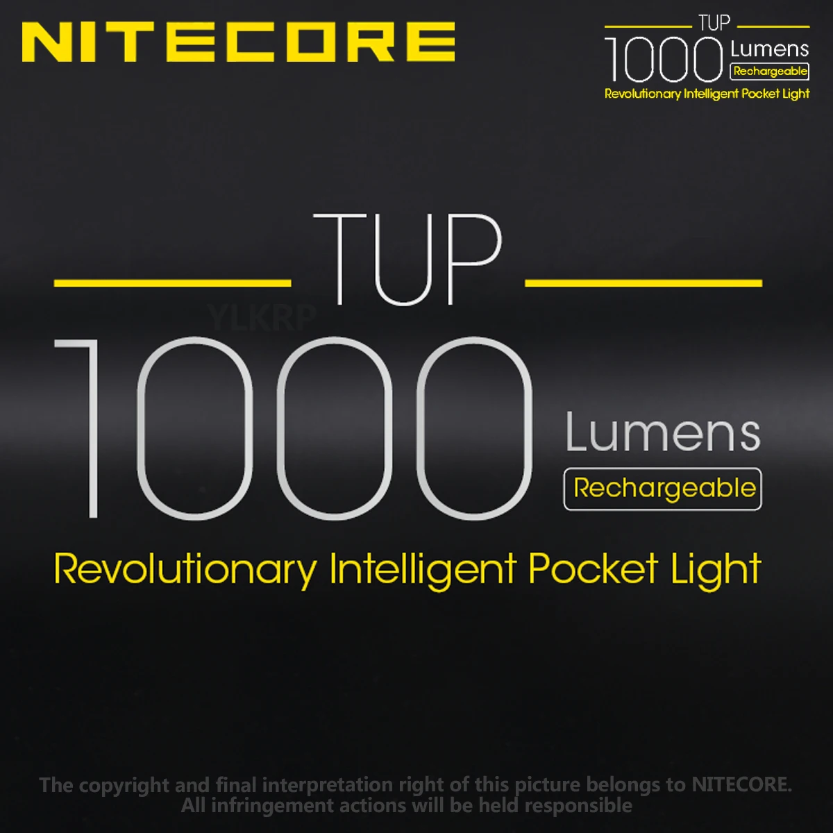 NITECORE TUP 1000 lumens rechargeable metal keychain light with display led flashlight mini flashlight mini led flashlight
