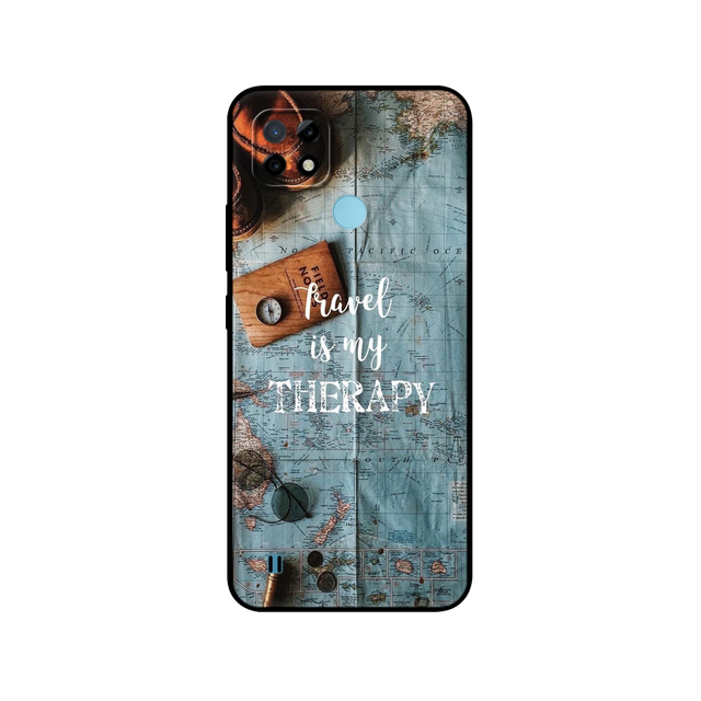 Realme C21 Case Silicon Back For OPPO RealmeC21 C 21 Phone Cover 6.5" Funda RMX3201 Bumper Capa Etui Soft black tpu case