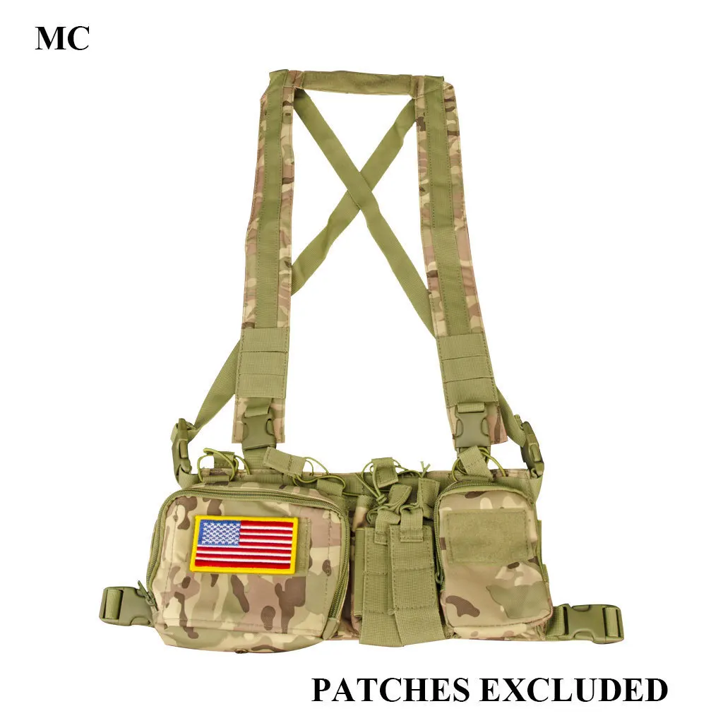 CS Match Wargame TCM Chest Rig Airsoft Tactical Vest Military Pack Magazine Pouch Holster Molle System Waist Men Nylon