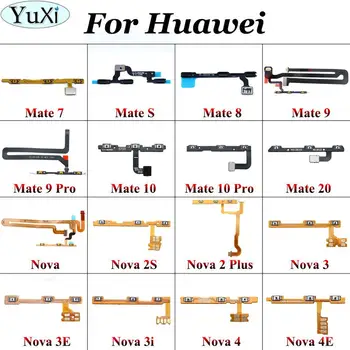 

YuXi For Huawei Nova 2s 2P 3 3e 3i 4 4E Mate 20 10 9 8 7 Pro Volume Key Button Power Switch On Off Button Flex Cable Replacement